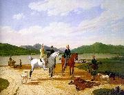 Wilhelm von Kobell Hunting Party on Lake Tegernsee oil painting picture wholesale